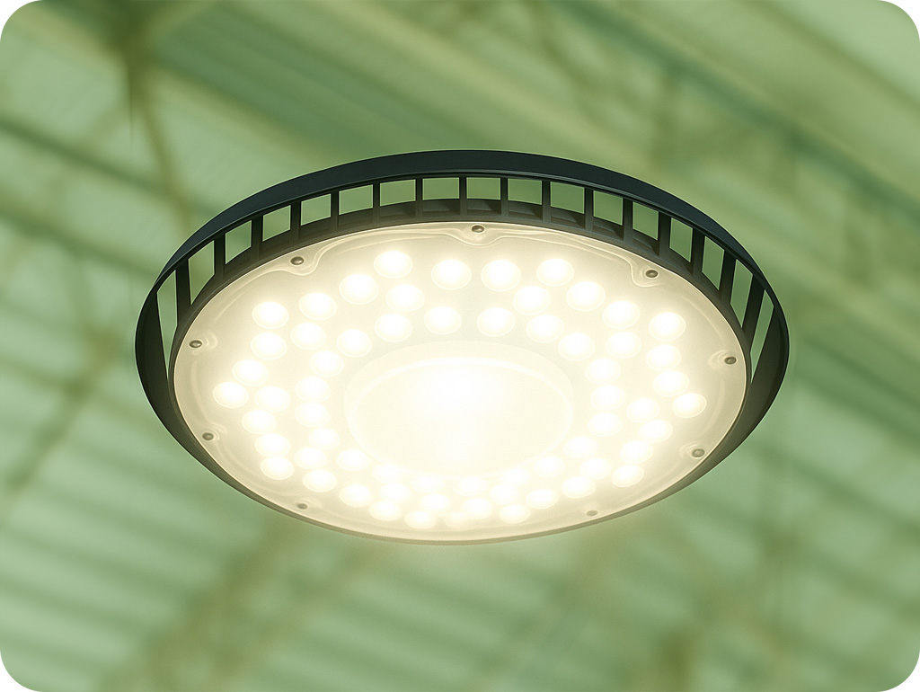 LED Highbay PLATEO SUN 4, 105W, 10500lm, czarna [SLI044032NW_PW] <span style="font-weight:500;color:#666;font-size:18px;">· 105 W w technologii LED</span>